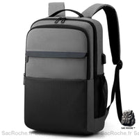 Sac à dos ordinateur multifonction - modèle Gris foncé - Sac Roche ™