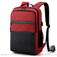 Sac à dos ordinateur multifonction - modèle Rouge - Sac Roche ™