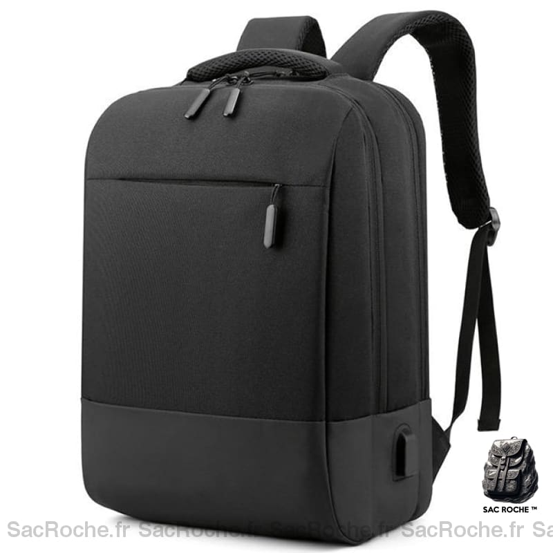 Sac À Dos Ordinateur Polyvalent - Style Homme Noir Sac A