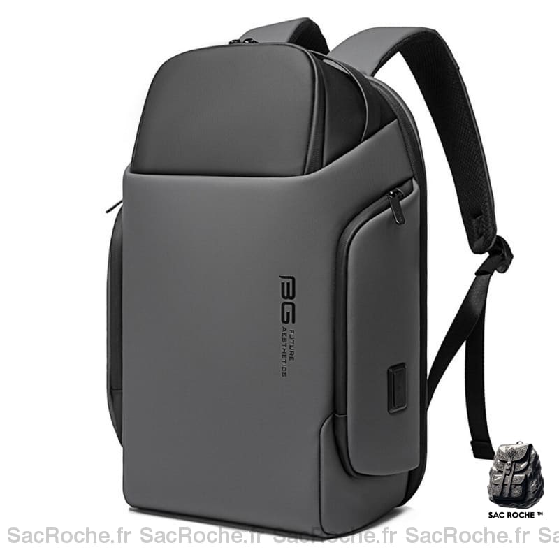 Sac À Dos Ordinateur Urbain Hydrofuge Gris Sacs Bange