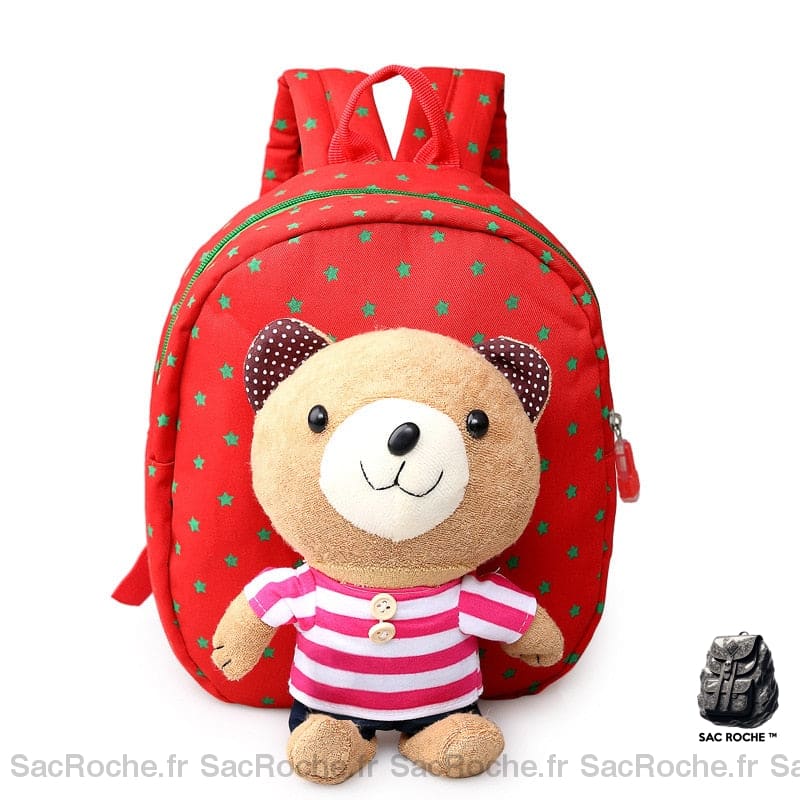 Sac À Dos Ourson Peluche Maternelle Enfant