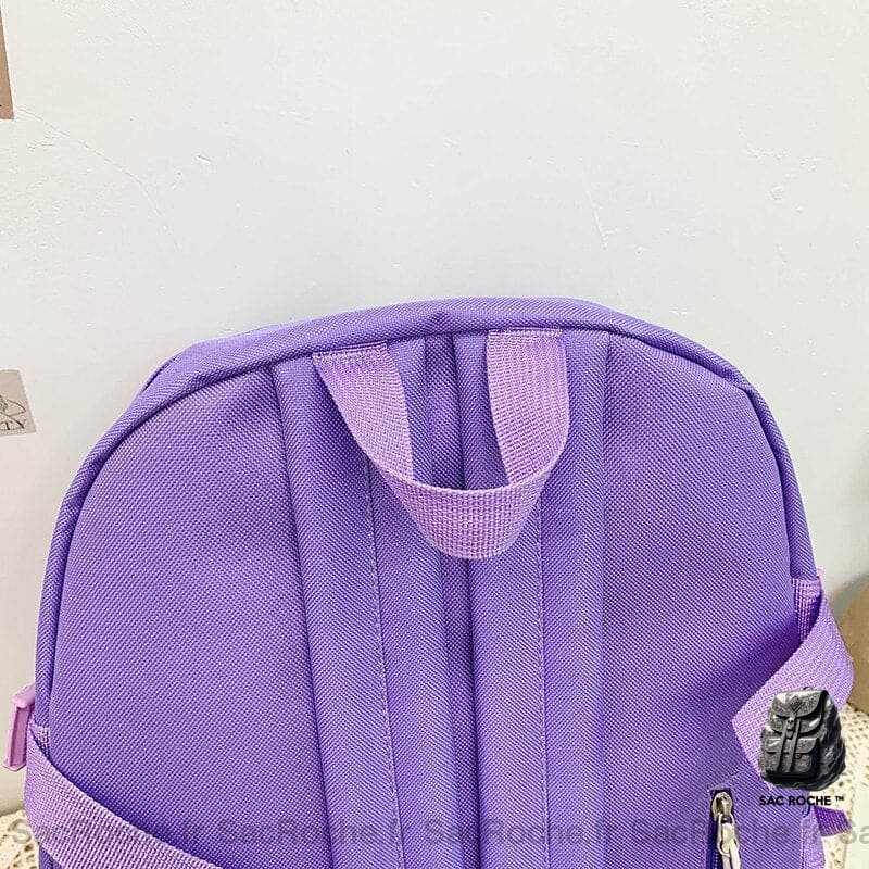 Sac À Dos Oxford 4 Pièces Avec Porte-Clés Peluche Enfant