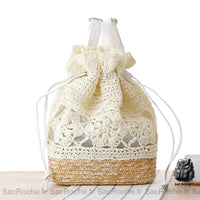 Sac à dos paille femme - modèle Blanc - Sac Roche ™