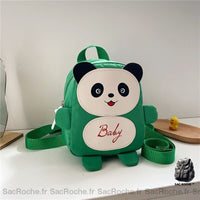 Sac à dos panda écolier - modèle Vert - Sac Roche ™