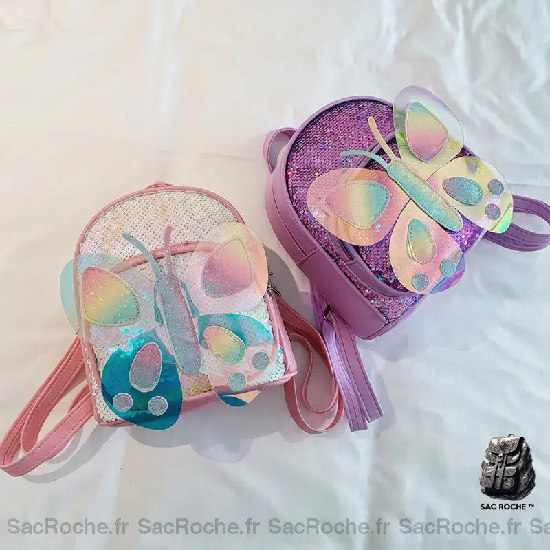 Sac À Dos Papillon Paillettes Enfant