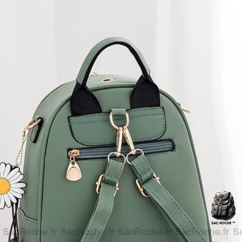 Sac À Dos Pâquerette En Simili Cuir Femme