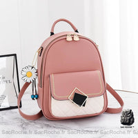 Sac à dos pâquerette en simili cuir - modèle Rose - Sac Roche ™