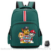 Sac à dos Pat Patrouille en plastique de qualité vert avec motifs chiens devant