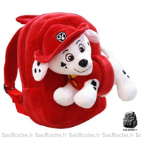 Sac à dos Pat'patrouille avec peluche détachable - modèle Rouge - Sac Roche ™