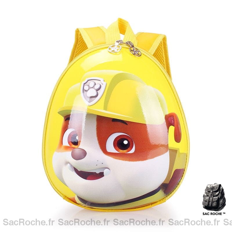 Sac à dos Pat'patrouille à coque rigide et ovale - Jaune - Sac à dos Sac à dos scolaire