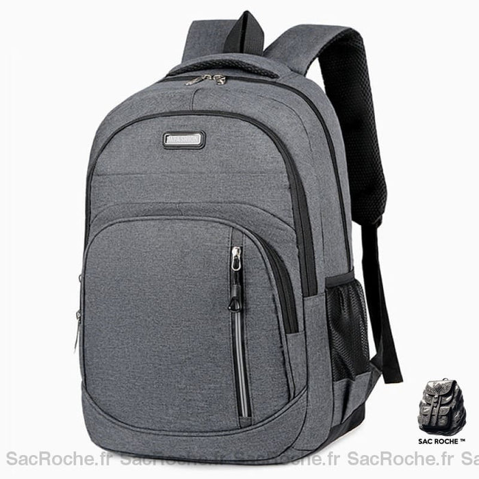 Sac À Dos Pc Grande Capacité Gris Sac A Dos Ordinateur