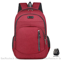 Sac à Dos PC Grande Capacité - modèle Rouge - Sac Roche ™