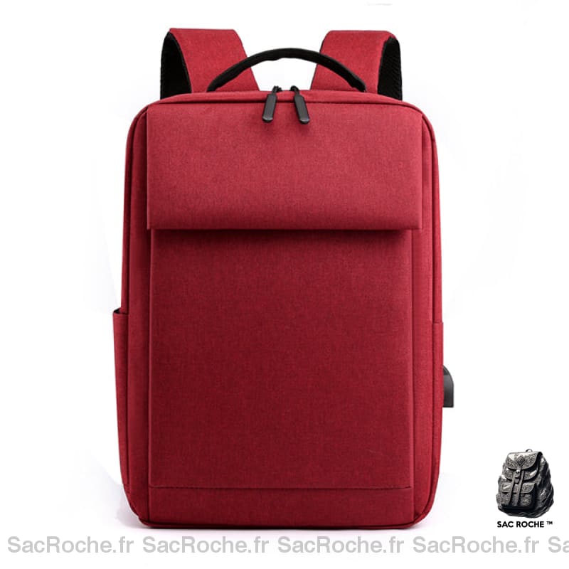 Sac À Dos Pc Portable Avec Chargeur Usb Rouge Sac A Dos Ordinateur