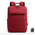 Sac à Dos PC Portable avec Chargeur USB - modèle Rouge - Sac Roche ™