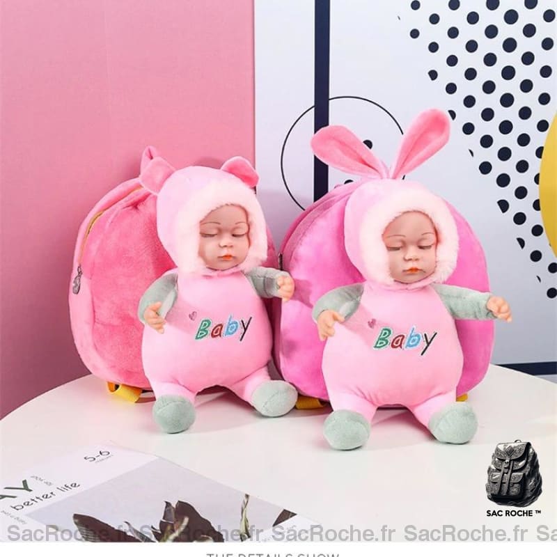 Sac À Dos Peluche 3D Bébé Enfant