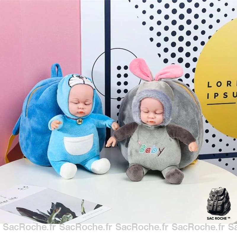 Sac À Dos Peluche 3D Bébé Enfant