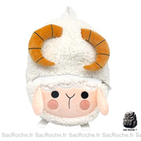 Sac à dos peluche animaux - modèle Blanc - Sac Roche ™
