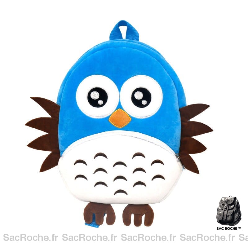 Sac à dos animaux en peluche - Bleu - Conception graphique Frère facile