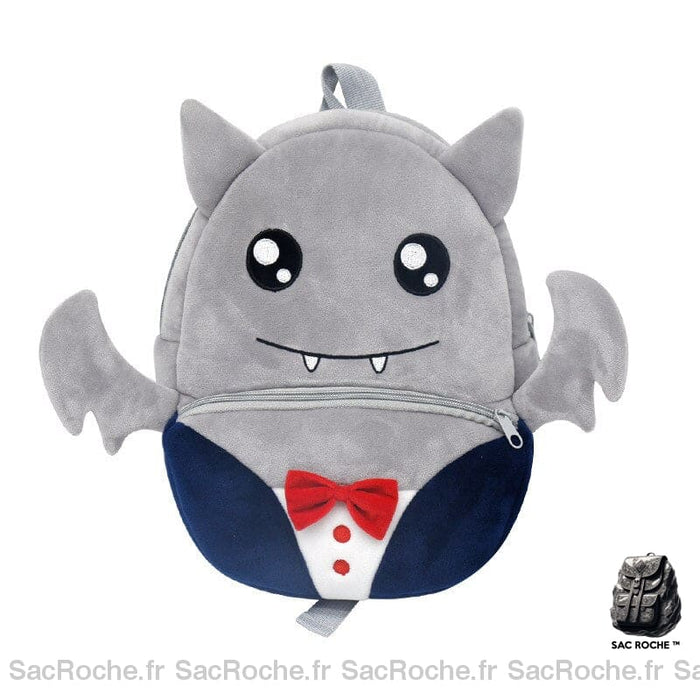 Sac à dos animaux en peluche - Gris - Sac à dos scolaire Sac à dos pour enfants