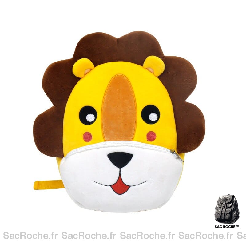 Sac à dos animaux en peluche - Jaune - Sac à dos scolaire Animal en peluche