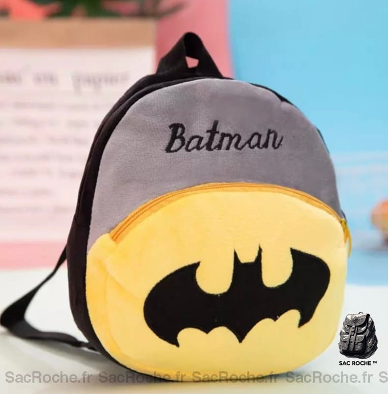 Sac À Dos Peluche Batman Noir Enfant