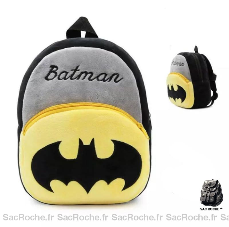 Sac À Dos Peluche Batman Noir Enfant