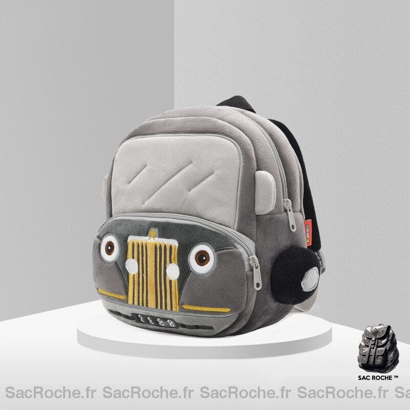 Sac à dos peluche camion pompier - Gris - Sac à dos Sac à dos pour enfants