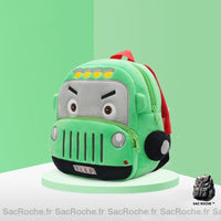 Sac à dos peluche camion incendie - modèle Vert - Sac Roche ™
