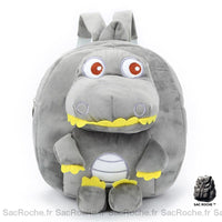 Sac à dos peluche dinosaure - maternelle - unisexe - modèle Gris - Sac Roche ™