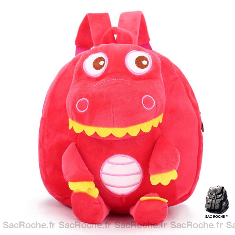 Sac À Dos Peluche Dinosaure - Maternelle Unisexe Rouge Sacs Scolaire