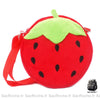 Sac à dos en peluche de fraise pour enfants avec bandoulière