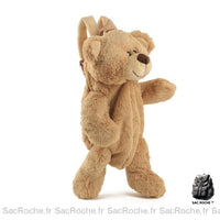 Sac à dos peluche ours enfant - modèle Beige - Sac Roche ™