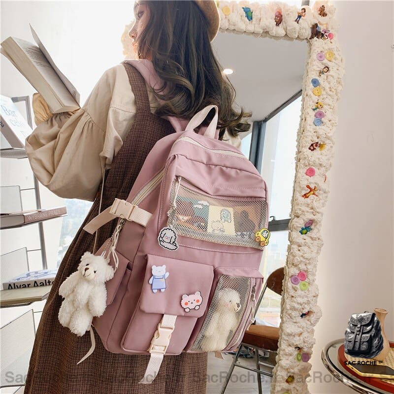 Sac À Dos Peluche Ours Filles Enfant