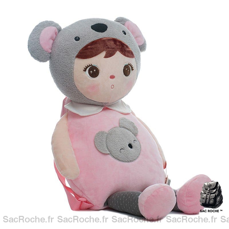 Sac À Dos Peluche Poupée Fille Enfant