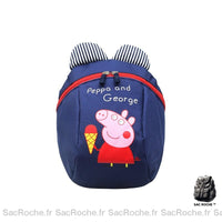 Sac à dos Peppa Pig enfant - modèle Bleu Foncé - Sac Roche ™