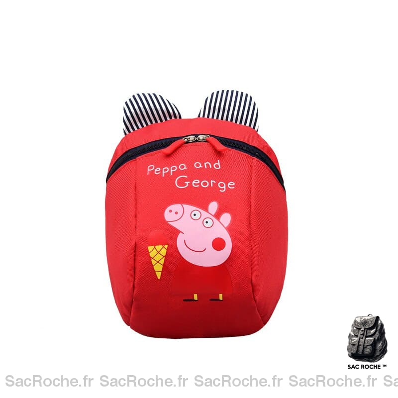 Sac à dos Peppa Pig pour enfants - Rouge - Sac à dos scolaire Sac à dos