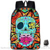 Sac À Dos Personnalisé - Crane Mexicain Noir Sacs Dos Personnalisés