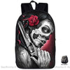 Sac À Dos Personnalisé Gothique Santa Muerte Noir Sacs Dos Personnalisés