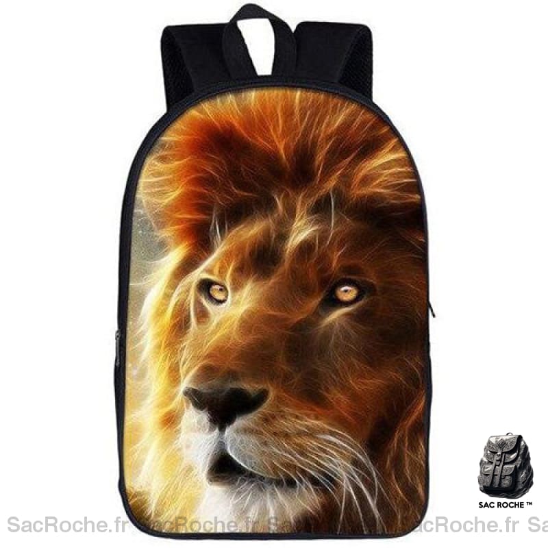 Sac À Dos Personnalisé Lion - Tête De Noir Sacs Dos Personnalisés