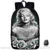 Sac À Dos Personnalisé - Marilyn Monroe Exclusif Noir Sacs Dos Personnalisés