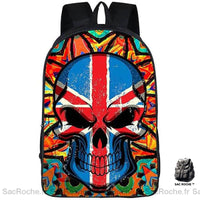 Sac à dos personnalisé tête de mort anglaise - Sac Roche ™