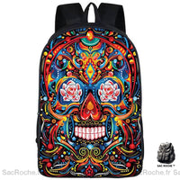 Sac à Dos Personnalisé Tête de Mort Mexicaine - Sac Roche ™