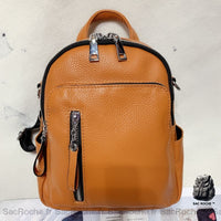 Sac à dos petite taille cuir - modèle Orange - Sac Roche ™