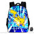Sac à dos Pikachu jaune - modèle Bleu - Sac Roche ™