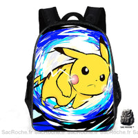 Sac à dos Pikachu jaune - modèle Bleu Foncé - Sac Roche ™
