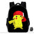 Sac à dos Pikachu jaune - modèle Noir - Sac Roche ™