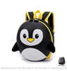 Petit sac à dos pingouin 3D à coque rigide - Noir - Sac à dos scolaire Sac à dos