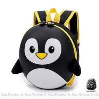 Sac à dos Pingouin enfant rigide - modèle Noir - Sac Roche ™