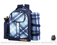 Sac à dos pique-nique isotherme - modèle Bleu - Sac Roche ™