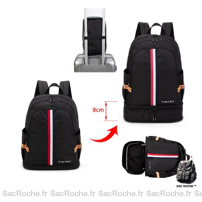 Sac À Dos Pliable Avec Compartiment Chaussures Sport